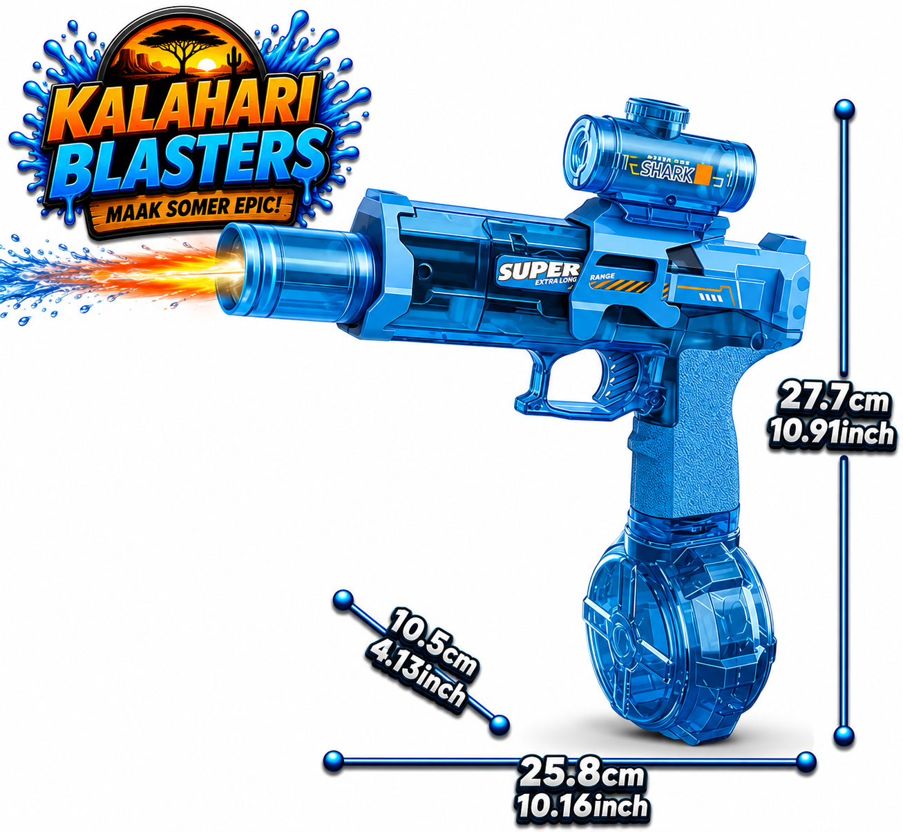 Die Kalahari Scout™ - Kompakte Elektriese Waterblaster