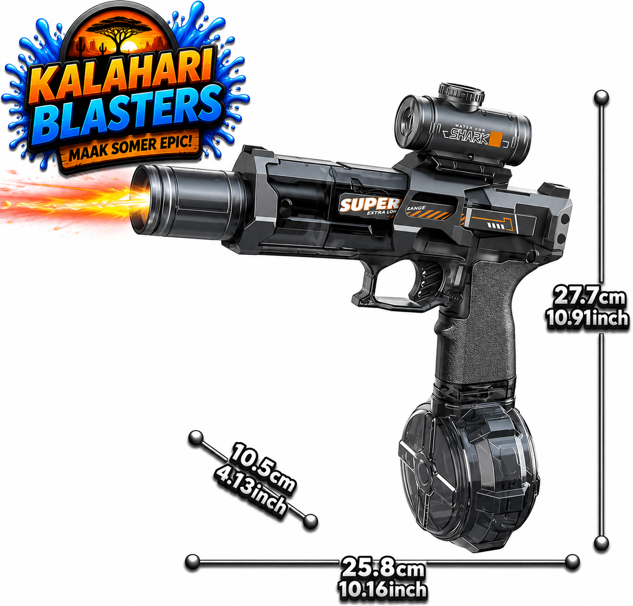 Die Kalahari Scout™ - Kompakte Elektriese Waterblaster